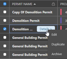Edit an existing Permit in ConstructionOnline to create Permit Reminders