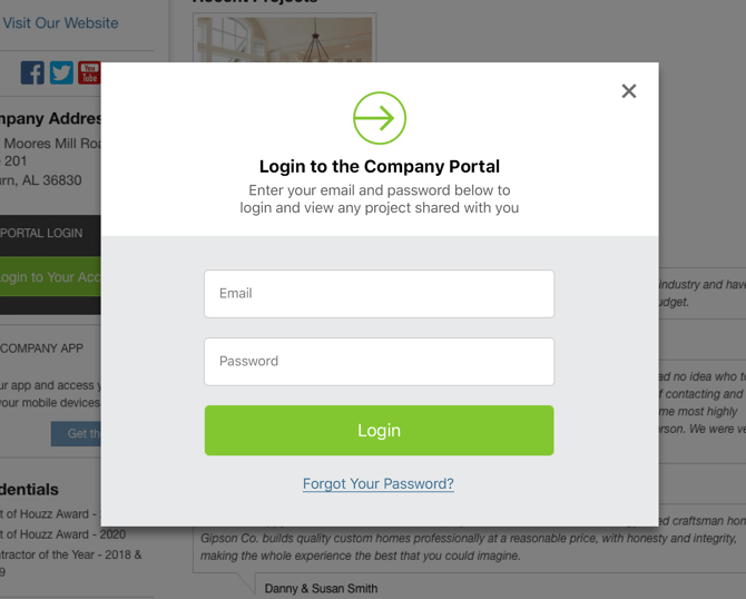 ConstructionOnline's Portal Login 