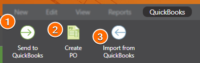 Estimating Toolbar - QuickBooksA
