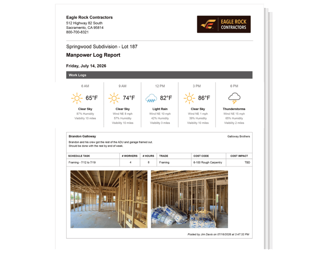 Getting Started - Daily Logs - Reporting
