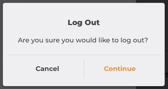 CO Mobile logout confirmation prompt