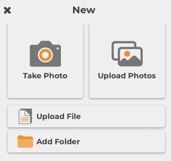 ConstructionOnline Mobile's Upload Attachment Options