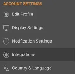 ConstructionOnline integrations tab