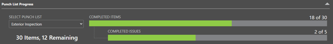 Punch List Progress DB