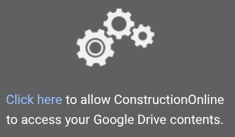 Message to allow ConstructionOnline to access your cloud applications and set up integration