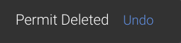 Message confirmation for Permit deletion