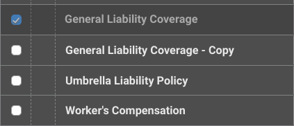 How an archive credential appears in ConstructionOnline