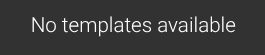 A pop-up indicator that appears in ConstructionOnline when a user has no existing Meeting Templates to use during Meeting creation