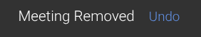 Confirmation of a deleted construction meeting in ConstructionOnline's Meeting Minutes software