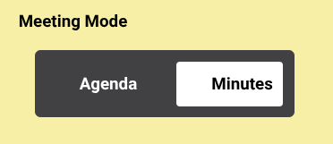 How to Toggle a Construction Meeting between Minutes Mode and Agenda Mode in UDA ConstructionOnline