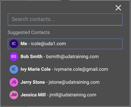 ConstructionOnline offers easy click and add options for construction meeting attendees