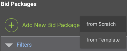 Create a new Bid Package from scratch in ConstructionOnline