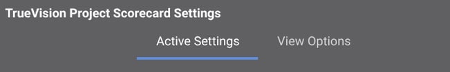ConstructionOnline's Project Scorecard Settings