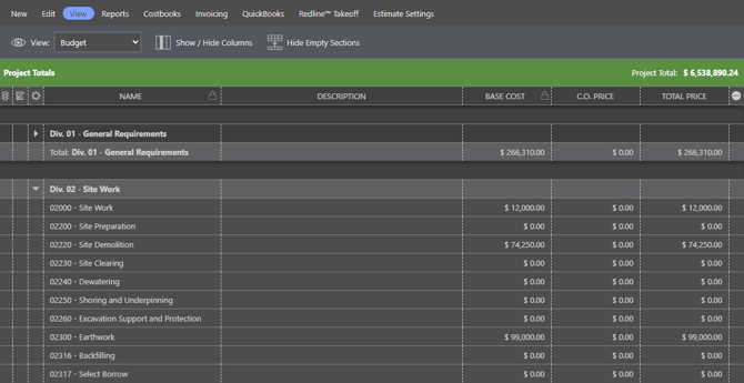 Construction Estimating - Construction Management Software - UDA ConstructionOnline Estimating
