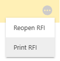 ConstructionOnline's Print RFI option
