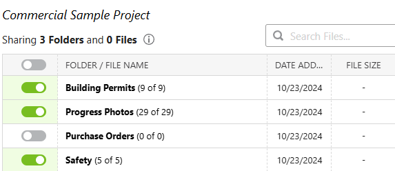 Sharing Files to a Bid Package in ConstructionOnline