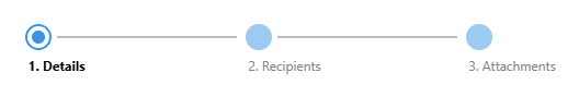 ConstructionOnline's "Send Payment Application" window steps