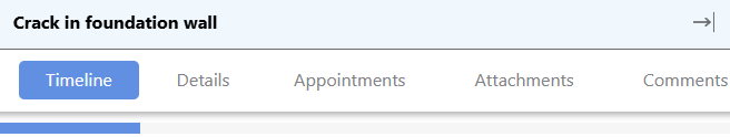 ConstructionOnline's Warranty Issue "Timeline" tab