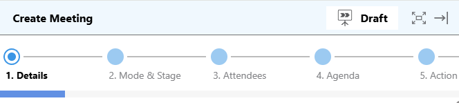Create a New Construction Meeting in ConstructionOnline's Meeting Minutes, a key feature of commercial construction project management software