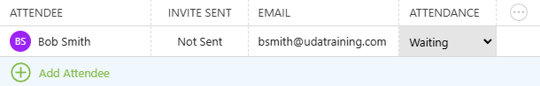 Confirm Meeting Attendee Status for a Construction Meeting in ConstructionOnline's Meeting Minutes Software