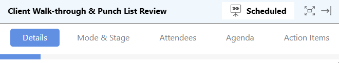Modify Meeting details in ConstructionOnline's Meeting Minutes feature