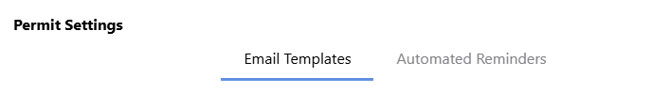 Configure construction Permit Reminders including the Email Templates and Reminder automation