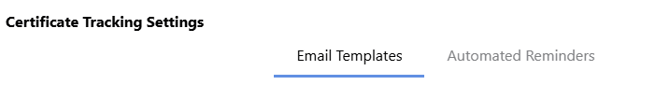 Configure insurance and certificate reminders