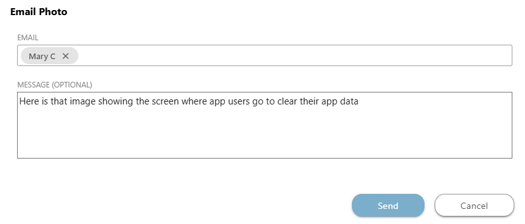 ConstructionOnline's Email Share options for files