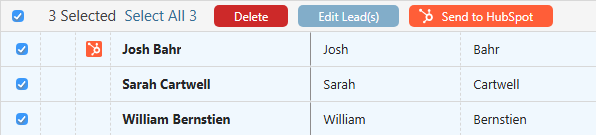 Bulk sending Leads in ConstructionOnline