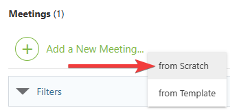 Add construction meetings from scratch or from templates in ConstructionOnline's Meeting Minutes software