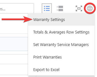 ConstructionOnline's Warranty Settings