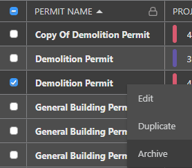 Archive a Permit in ConstructionOnline