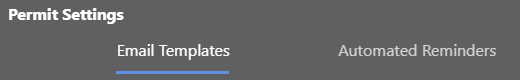 Configure construction Permit Reminders including the Email Templates and Reminder automation