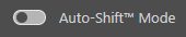 ConstructionOnline's Auto-Shift Mode toggle turned off