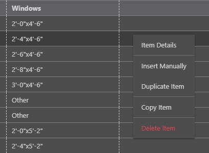 Edit an Estimate Item