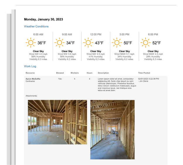 Construction Daily Reports from Construction Daily Logs | Construction Project Tracking Software
