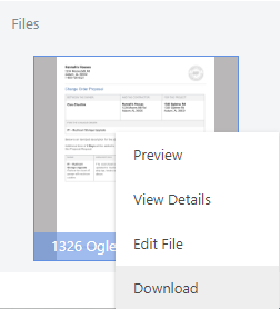 Download a Project File