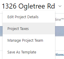 Project Taxes
